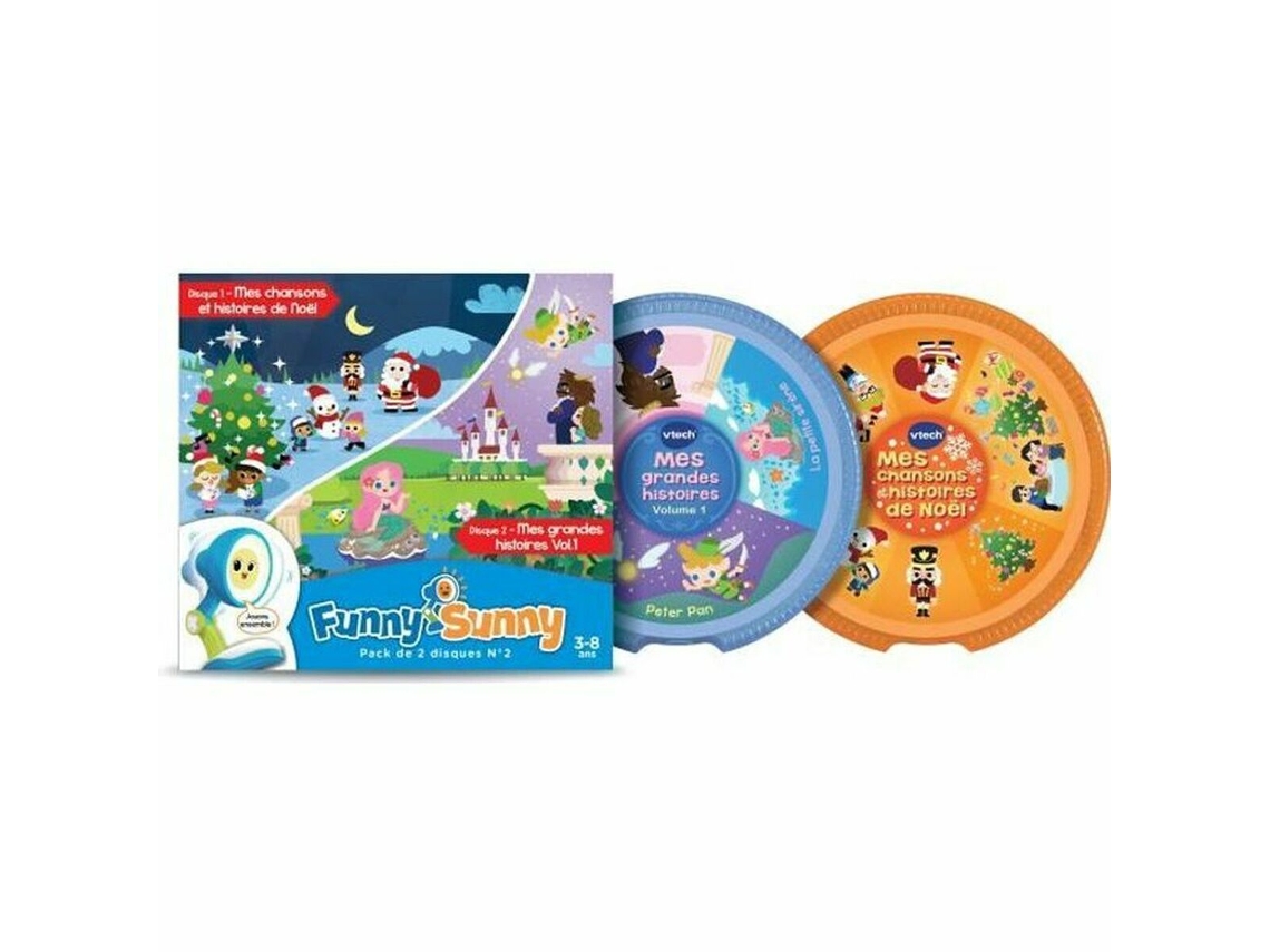 Brinquedo Interativo para Bebés Vtech Funny Sunny Pack 2 Discs N ° 2 (Idade Mínima Recomendada:  3 anos)