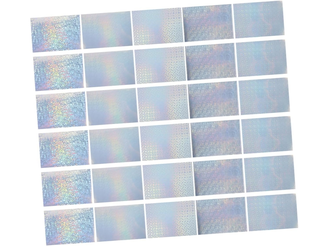 Ciieeo 30 Folhas Autocollants Holographiques Pet De Papier Autocollant Holographique Film Imprimable