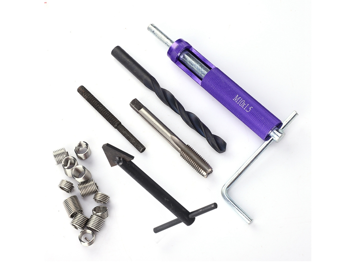 Kit De Reparação De Rosca M10 X 1.25 Com Laxiscreed Para Inserções De Rosca Confiável E Durável