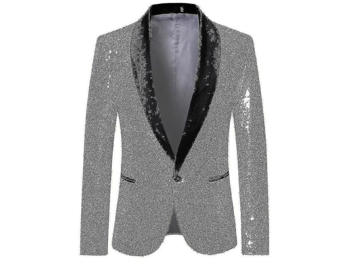 2026 chaqueta Casual de Lentejuelas para Hombre, Traje para Bodas Y Celebraciones, Slim Fit