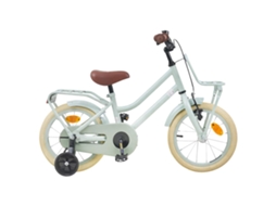 Vidaxl Bicicleta Infantil 14 Polegadas Para 3 A 5 Anos Verde Claro