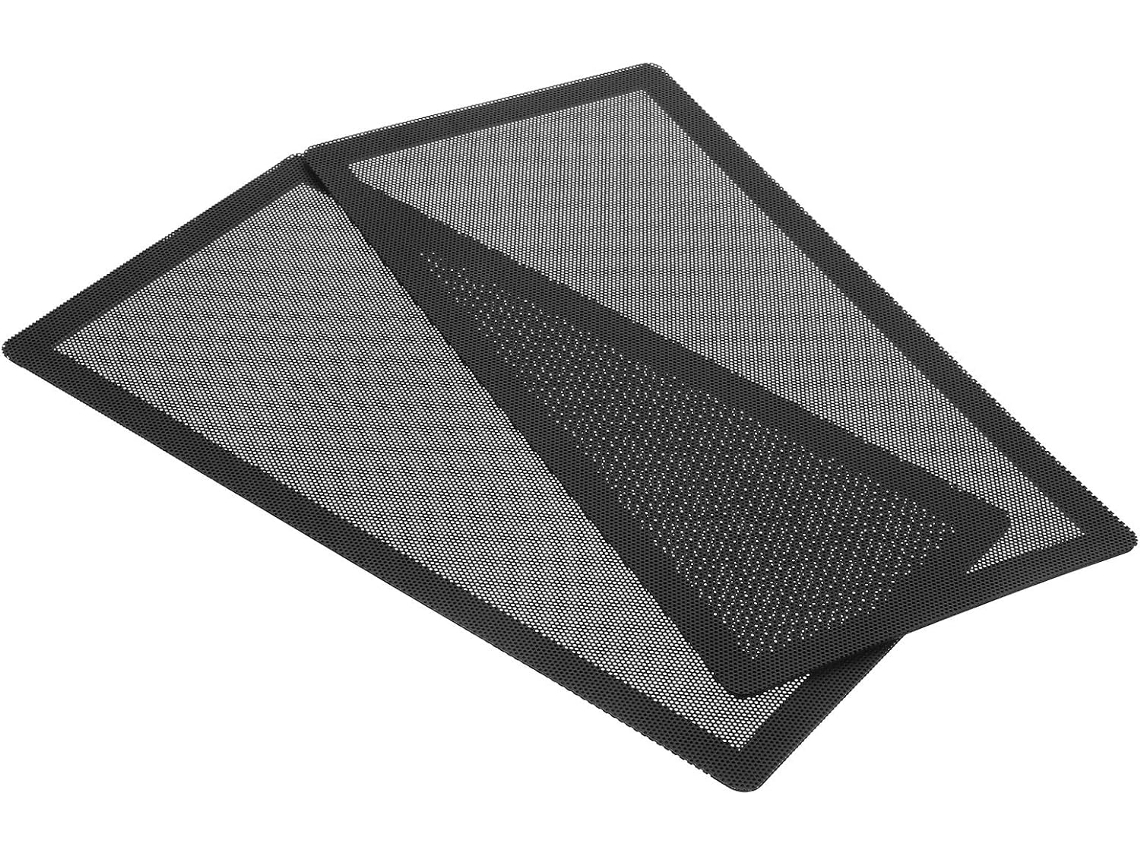 2 Unidades De Capas De Filtro De Ventoinha De Pc Magnéticas Pretas | Pvc