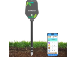 Analisador De Solo 8em 1ec, Ph, Umidade, Fertilidade, Salinidade, Temperatura, Luz E Do Ar, Para Jardim