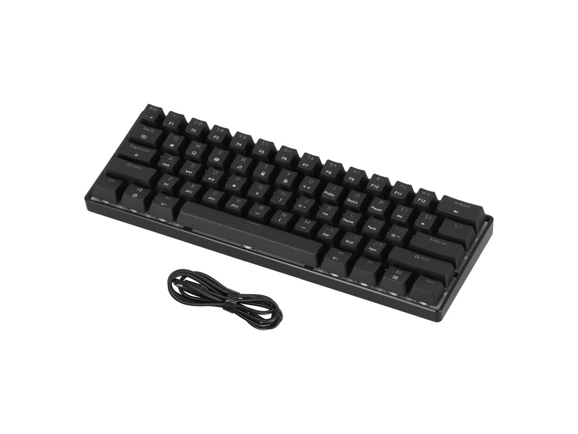 Teclado Mecânico Para Jogos Rgb Com 61 Teclas