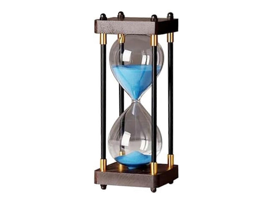 Ampulheta Grande De 60 Minutos, Ampulheta De Vidro Arco-íris, Azul