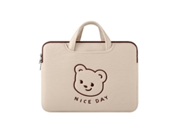 Bolsa Para Laptop Fofa Com Letras De Urso Bolsa 14 15 Polegadas Yunzii