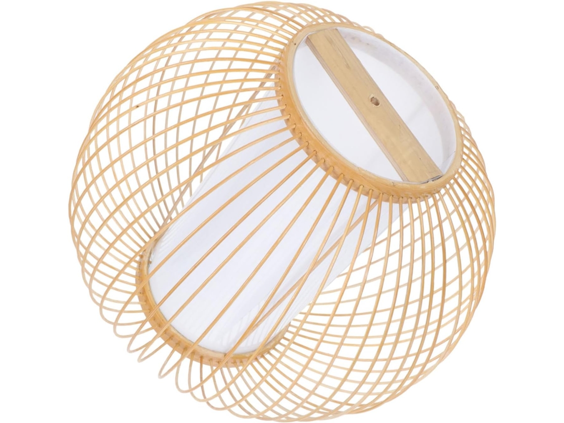 1 Lanterna Suspensa de Bambu e Rattan SFUSHOS