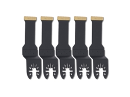 Kit com 5 lâminas de serra para ferramenta oscilante multifuncional profissional com revestimento de titânio, 28 mm.
