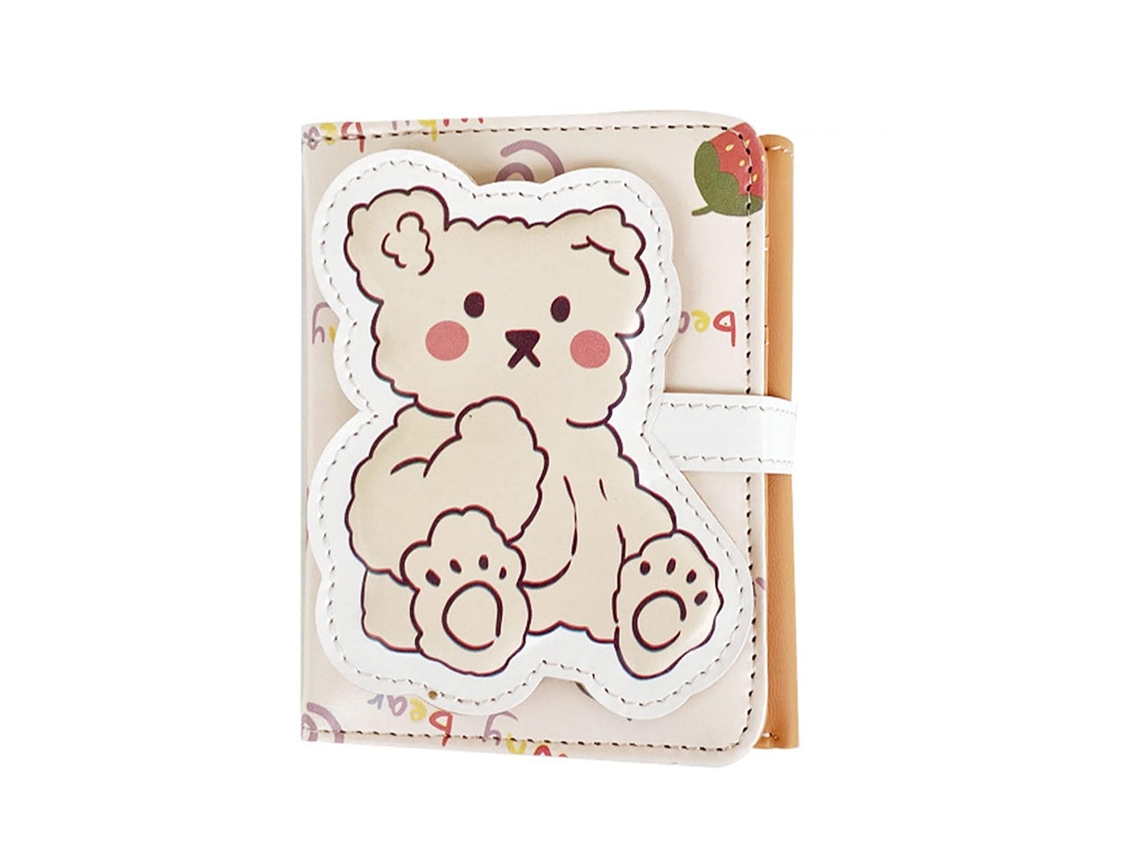 Carteira Kawaii, Porta-cartões com design animado, Bolsa de bagagem, Bolsa com zíper para meninas Neveance
