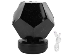 Lâmpada de Projeção Estrelada Usb Recarregável Mini Decoração Ambiente Noturno Festa | S/MARCA