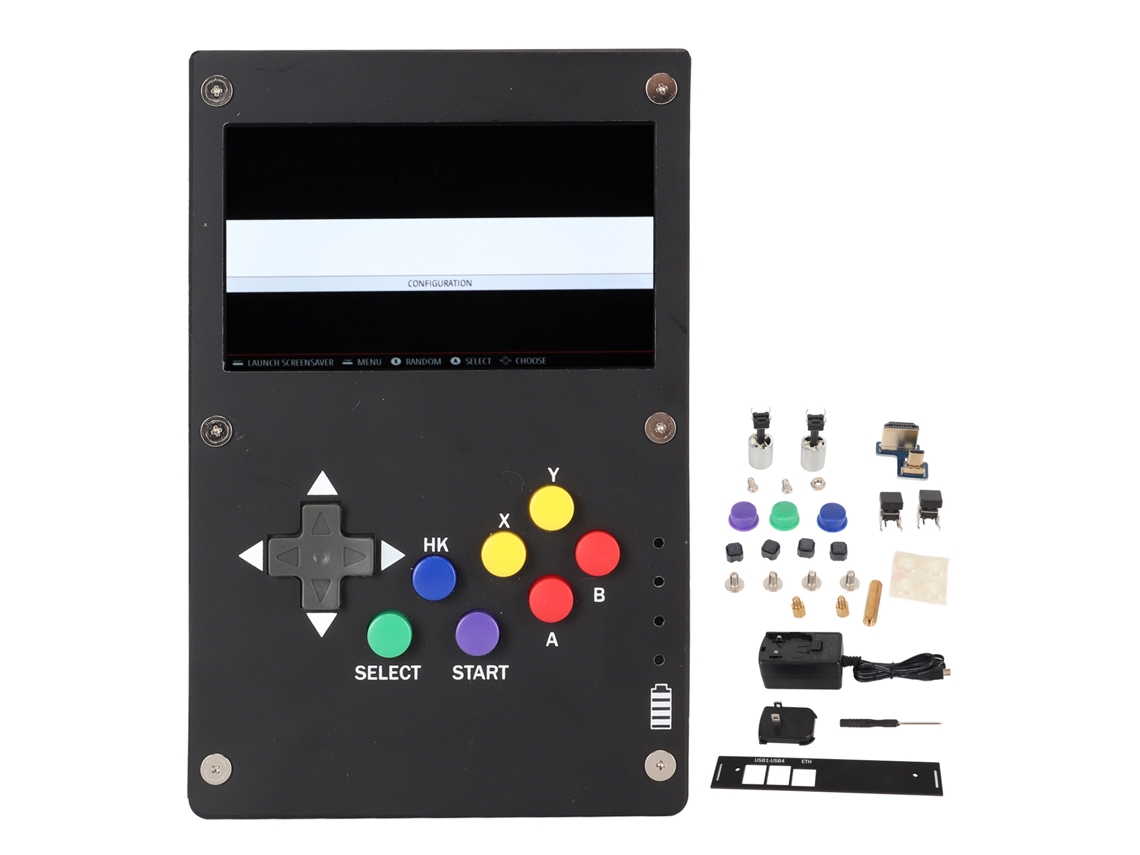 Console Portátil Rpi Com Tela Ips 4.3 E Compatibilidade Com Modelos Rpi