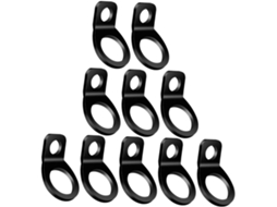 Conjunto De 10 Ganchos Amarração Em Aço Inoxidável, Pretos, Para Caçam