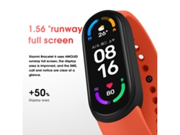 Pulseira Inteligente Xiaomi Mi Band 6 Com Monitoramento De Saúde E Tela Amoled 1.56
