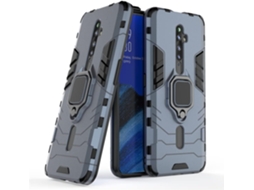 Capa Militar Anel Protetora para Oppo Reno 2Z HONGWE. Anti-Choque Magnética Azul