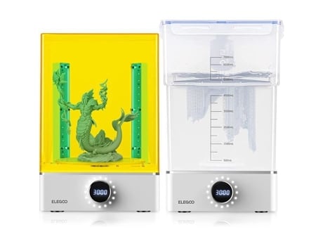 Elegoo Mercury X Bundle Wash And Cure Máquina de limpeza e endurecimento separada para modelos de resina grandes Impressoras SSS