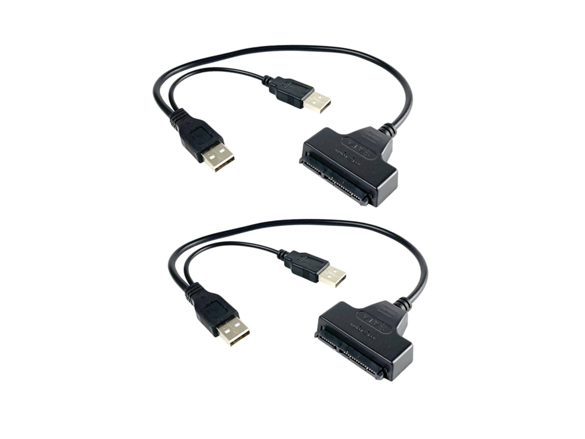 Adaptador Usb Para Disco Rígido , Rápido E Estável, Compatível Com Ssd E Para Transferência De Dados Em Laptops. Gokoco (2 Unidades)