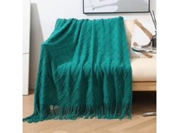 Mantas de Tricô Leves e Decorativas Quentes Confortáveis com Pompons Ideais para Sofá Cama, Macio, Quente, Ide
