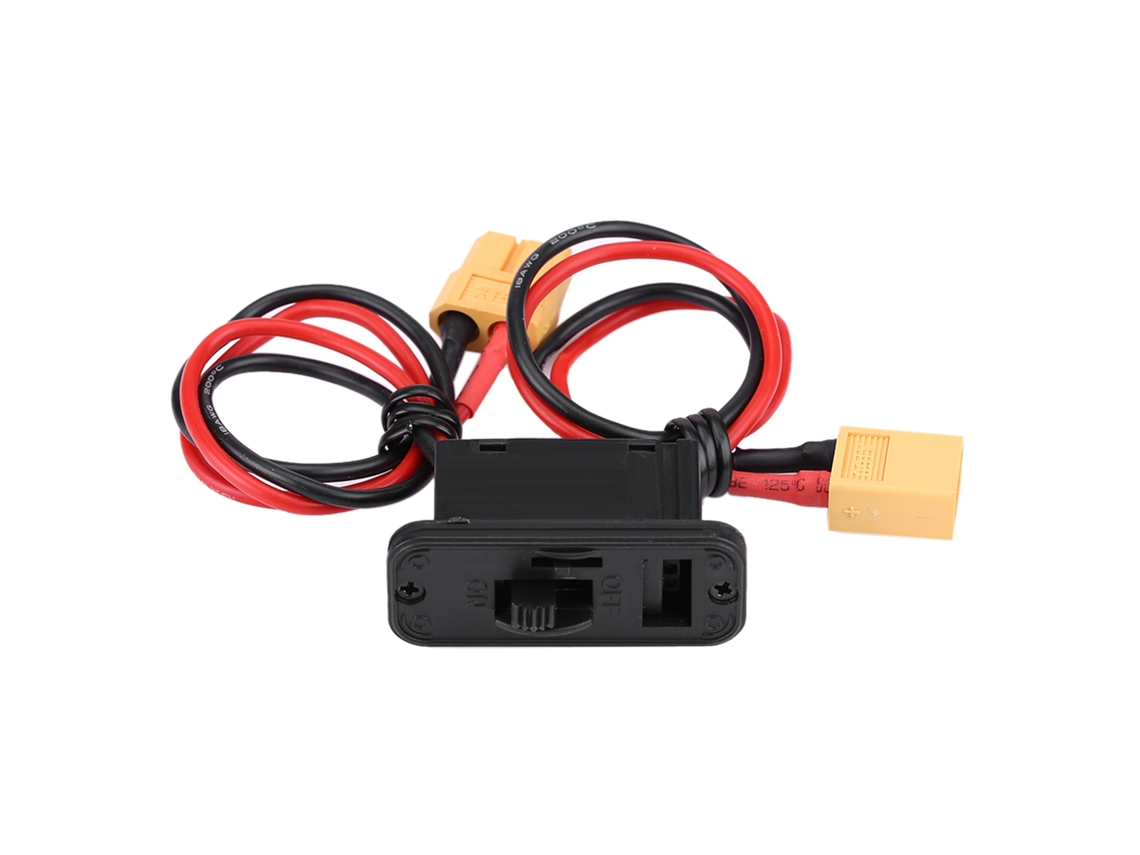 Interruptor De Bateria On/off Para Modelo De Avião Rc De Grande Corrente Com Conector Xt60 E Led