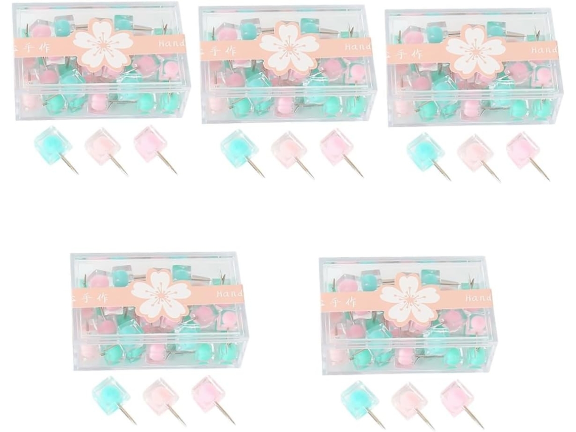 Lurrose Conjunto De 5 Tachinhas Quadradas Portáteis Para Decoração E
