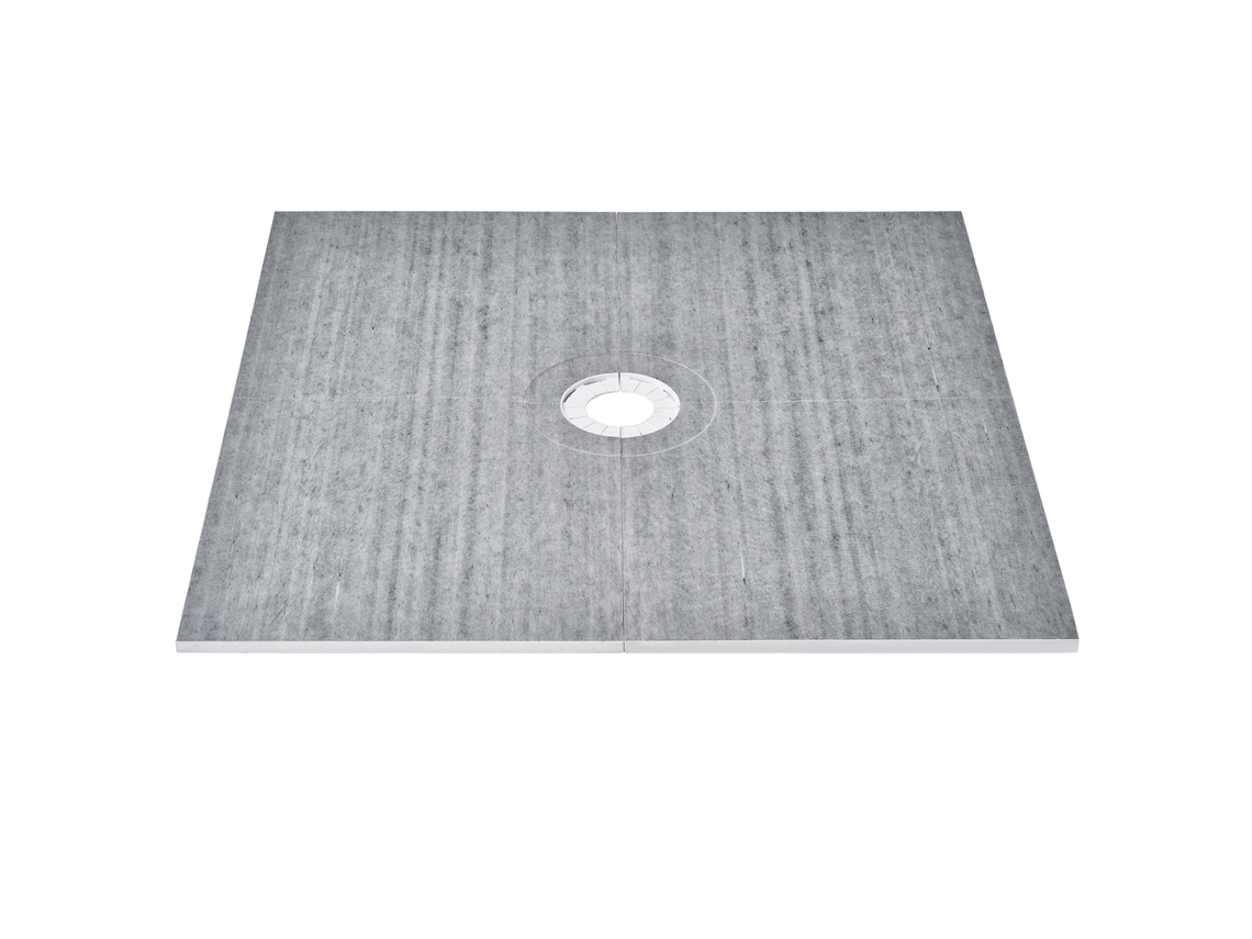 Kit de Meio-Fio de Chuveiro VEVOR Kit de Bandeja de Chuveiro de 1828X1828Mm com Dreno Central de 160Mm