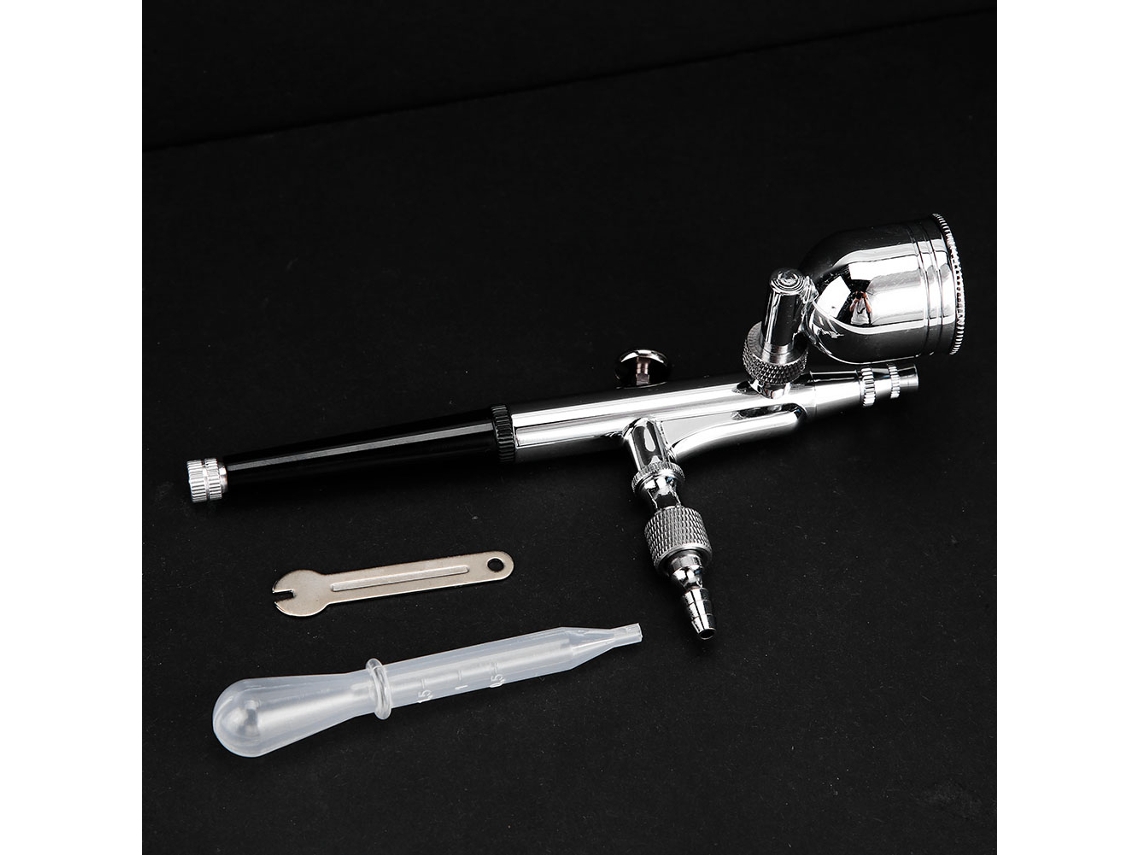 Laxiscreed Kit De Aerógrafo Pneumático 0,3mm Para Pintura Artística De Alta Precisão