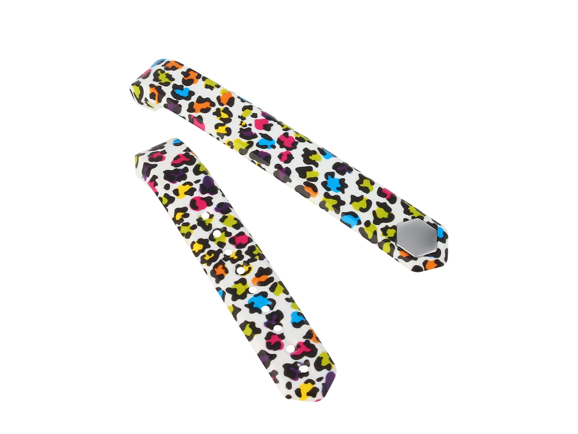 Pulseira EOOCOO (para Fitbit Alt Estampa de Leopardo Colorida)