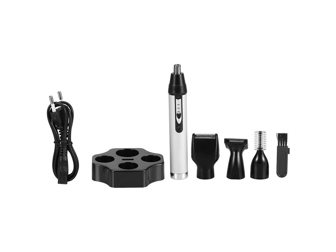 2026 kit de Afeitado Eléctrico Recargable 4 En 1: Depilador de Pelo Nasal, Cepillo de Cejas Y Limpieza Facial