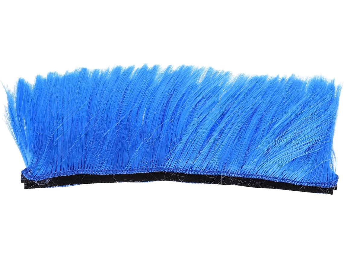 Peruca Para Motociclista Com Moicano Removível Em Fibra Química Pet Azul.