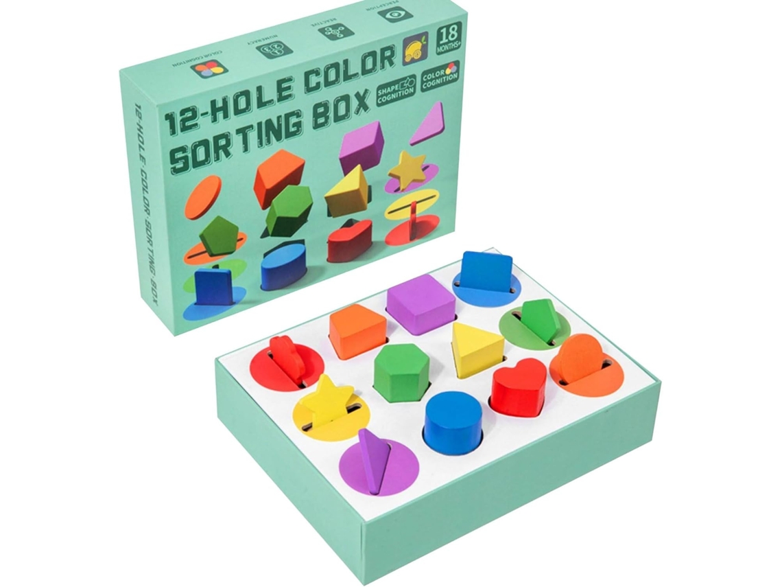 Classificador De Formas Para Crianças - Brinquedo Educativo Caixa