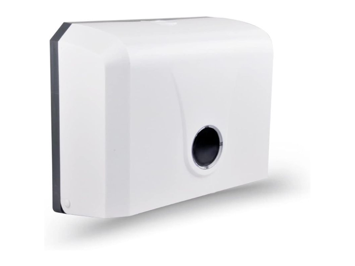 Porta Toallas Pared, Caja De Toallas Baño, Material Abs Impermeable, Ahorro Espacio (blanco)