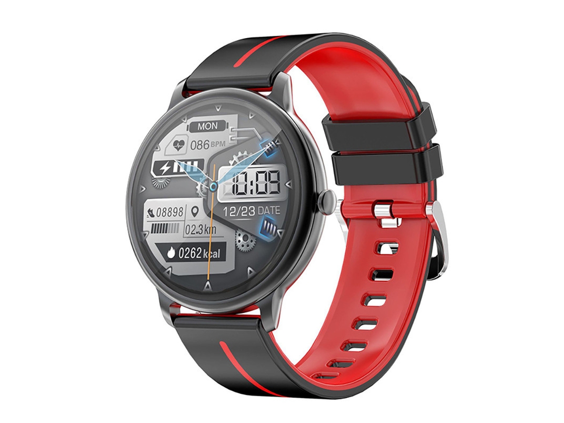 Smartwatch YIZHOOD Te514 Sport Ip67 À Prova de Água Vermelho