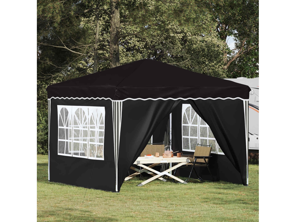 Vidaxl Tenda De Festa Pop-up 288 X 288 X 245 Cm Preto Tecido Oxford