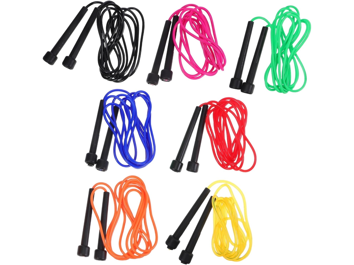 Supvox Conjunto De 7-cordas Pular Para Treinamento Fitness, Academia, Boxe E Velocidade Em Pvc