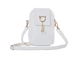Bolsa Transversal Mini Feminina De Pu Para Celular Com Alça Ajustável Para Compras