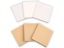 Bloco de Notas Adesivas Criativas, Pacote com 6 Blocos de Notas Adesivas, Blocos de Notas Adesivas para BRILVIBERA