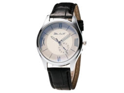 Reloj De Pareja De Cuarzo Con Correa De Pu Para Hombres Zhoulianfa (negro)