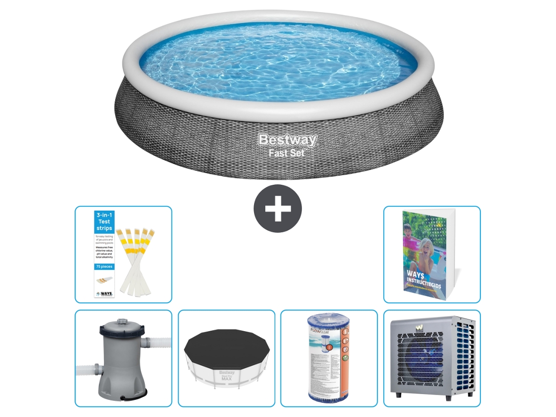 Piscina Bestway Fast Set Redonda 396x84 Cm 5 peças S203 BESTWAY