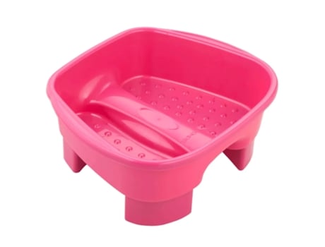 Bacia Pedicure com Pedestal Rosa