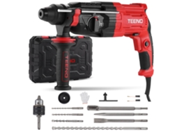 Furadeira Sds Plus com Fio 950w, Impacto 0 1150 Rpm, 5100 Golpes/min, para Concreto, Aço e Madeira TEENO