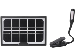 Luminária De Mesa Com Clipe, Ideal Para Leitura Na Cama, Com Energia Solar, Brilho Ajustável Em 3 Cores E Bateria