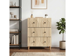 Vidaxl Gabinete De Gavetas Carvalho Sonoma 66 X 34,5 X 90 Cm