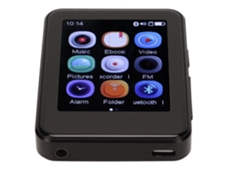 Leitor Mp3 Bluetooth SMANDY Mp08 2.5Inch Ecrã Tátil 4G Tf Card Preto
