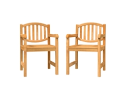 Garden Chair, Garden Chairs Vidaxl Marrom Teca (n/a)