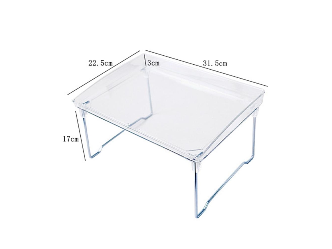 Large Capacity Desktop Storage Rack, Single-layer Design, Clear Acrylic, Eoocoo