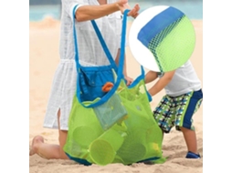 Bolsa de Praia Dobrável em Malha, Compacta e Fácil Esticar, Ideal para Guardar Brinquedos Perfeita Férias Família. AQUAFORGE