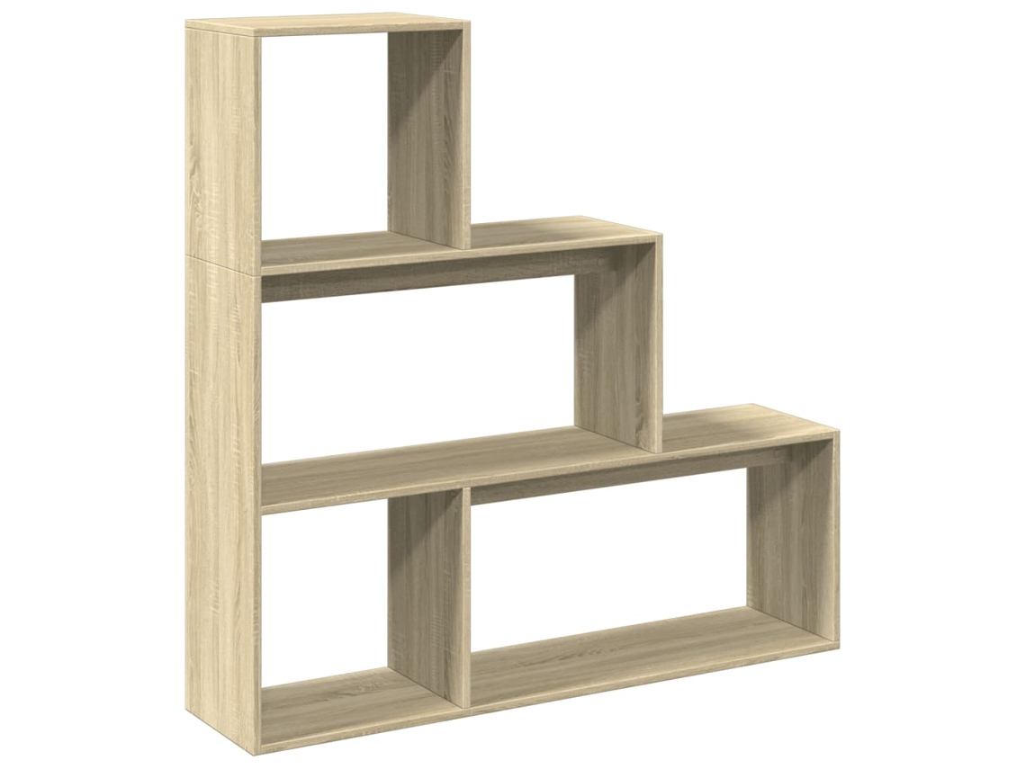 Estante Divisória 3 Níveis Derivados de Madeira Carvalho Sonoma MAISON EXCLUSIVE (99x29x99 cm)