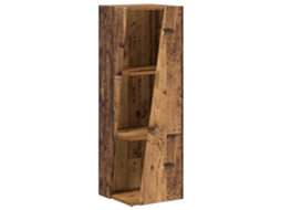 Estante | Prateleira Lateral Madeira Antiga 33 X 32 X 100,5 Cm
