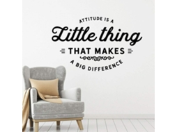 Attitude Citation Vinyle Autocollant Mural Relation Inspirante Stance Adesivos Muraux Bureau Chambre Decoração Enfants Chambre Décalcomanies 57x34cm