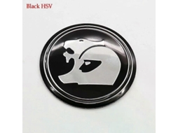 4 Unidades De Tapa Centro Rueda Hsv 56mm/60mm Emblema Decal Adorno Coche Abs Aluminio Com Tampa Prateada De 56mm Hsv Preto