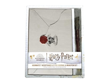 Livro Harry Potter Hogwarts Acceptance Letter Journal and Wand Pen Set de Insights (Inglês - Capa Dura)